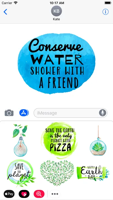 صور Ecology on Earth Day Stickers