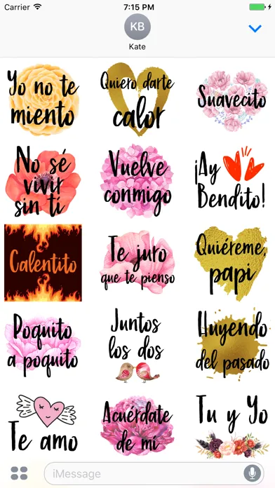 Despacito Spanish Love Stickers Screenshots