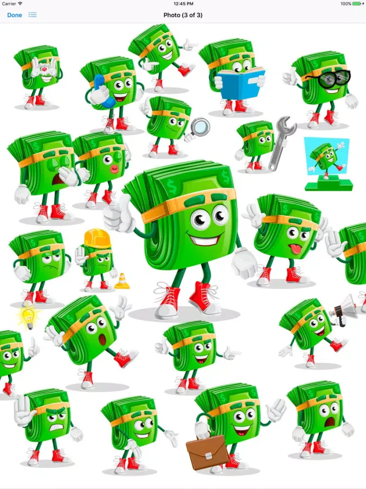 Скриншоты Rich Moji - Money Emojis iPad 