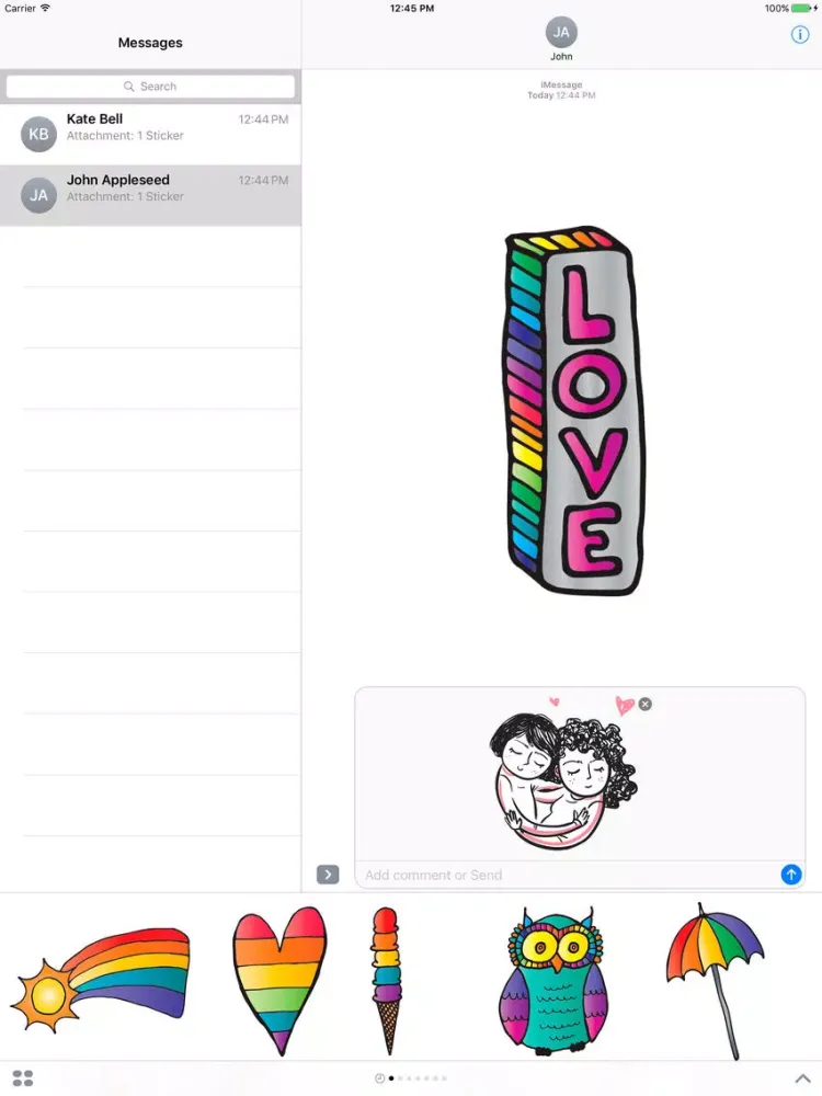 Capturas de pantalla de Respect Me LGBT Emoji, Sticker iPad 