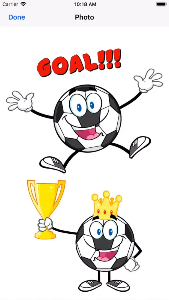 Soccer Football Emoji Stickers 스크린샷