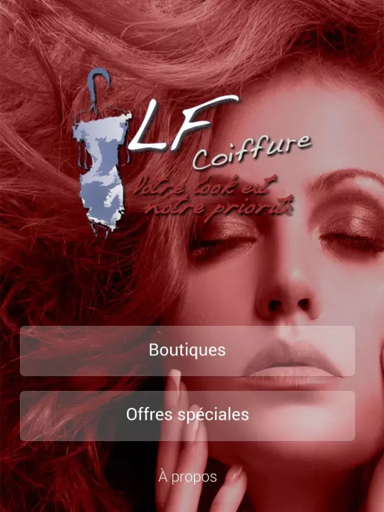 Capturas de tela do LF Coiffure iPad 