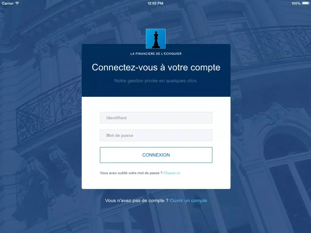 Ma gestion privée - La Financière de l’Echiquier iPad  Screenshots
