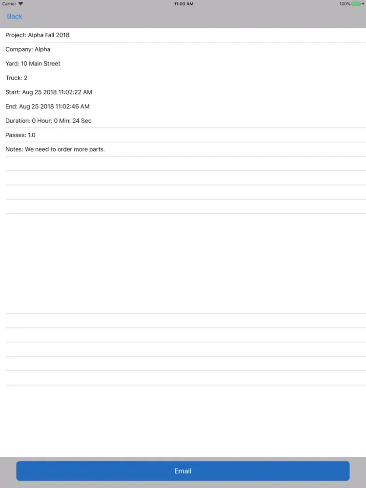 Project Site Manager iPad  Screenshots
