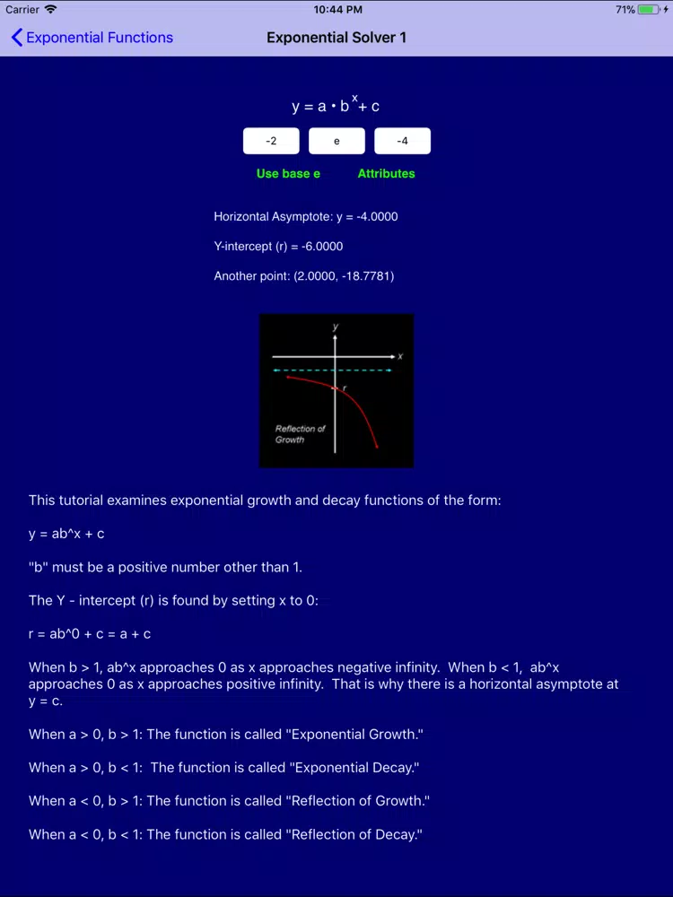 PreCalculus Pro iPad  스크린샷