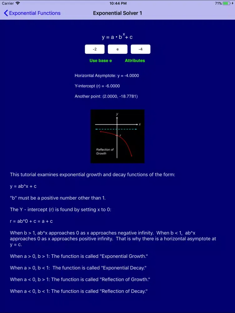 PreCalculus Pro iPad  스크린샷