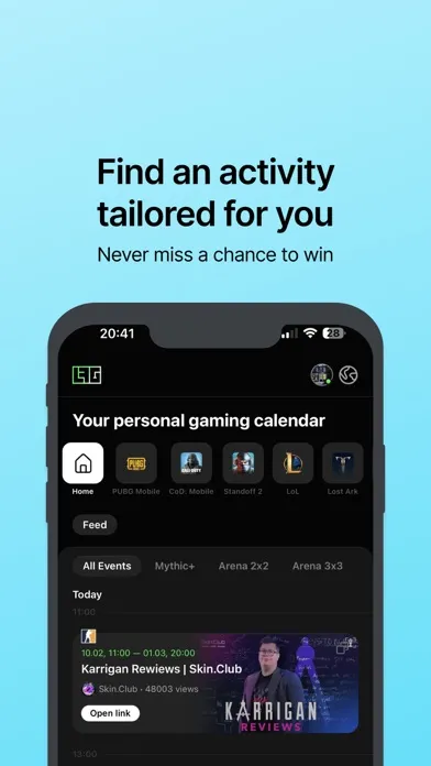 LFG - Your gaming calendar स्क्रीनशॉट
