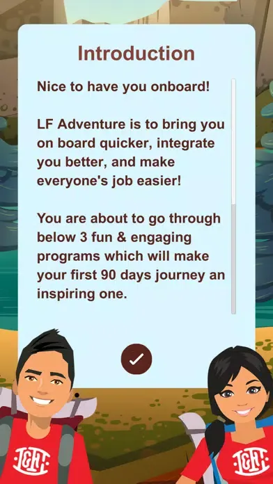 Capturas de tela do LF Adventure