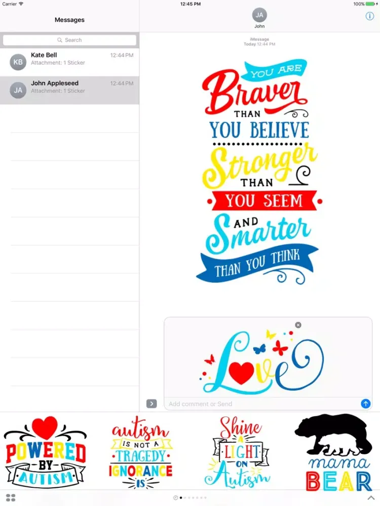 Capturas de pantalla de Autismoji - Autism Quotes iPad 