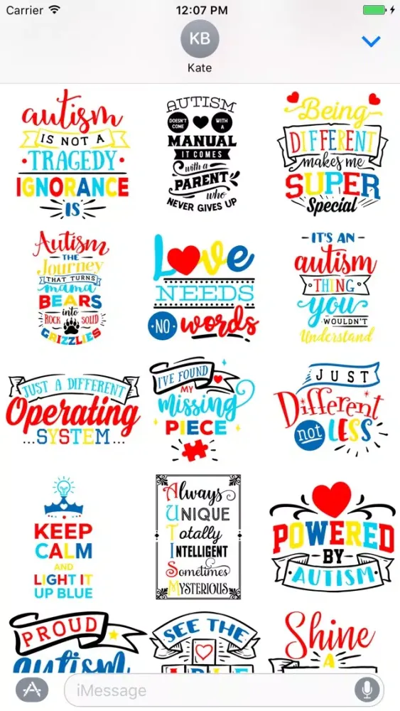 Capturas de pantalla de Autismoji - Autism Quotes
