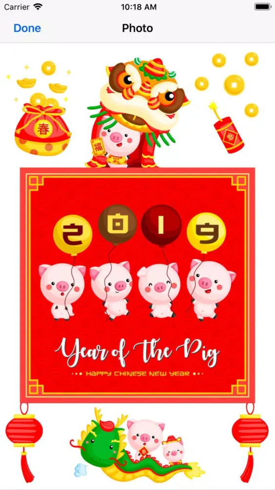 2019 Happy Chinese Pig Year سکرین شاٹس