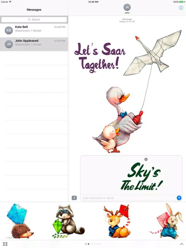 Скриншоты Fly High Emoji and Stickers iPad 