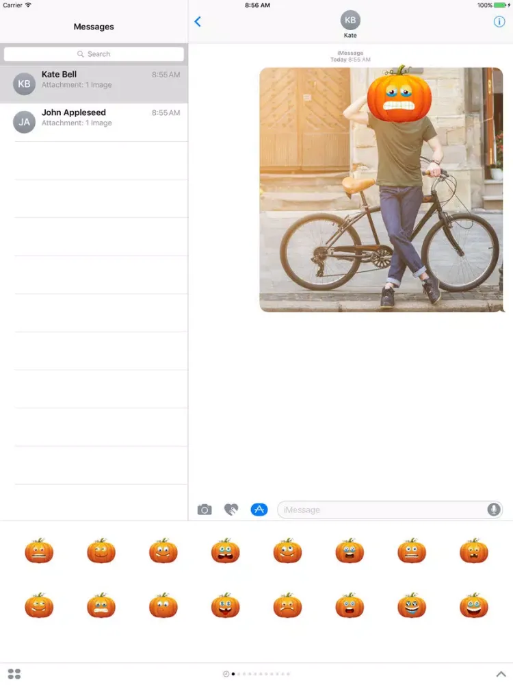 Funny Pumpkin - Animated Emoji iPad  Screenshots