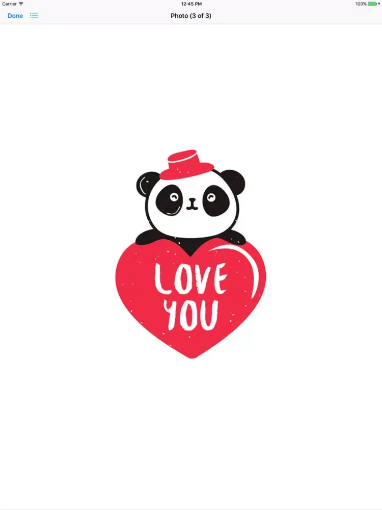 Cute Panda - Lovely Bear iPad  スクリーンショット