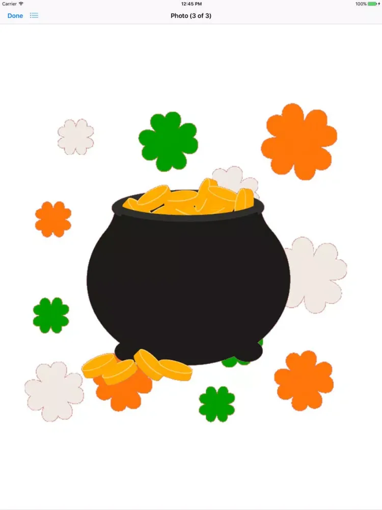 Screenshot di St.Patrick Day animated emoji iPad 