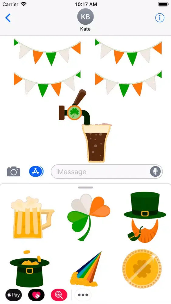 Screenshot di St.Patrick Day animated emoji
