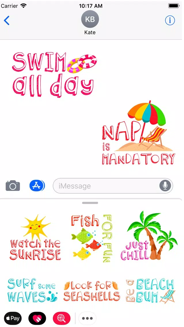 Screenshot di Beach Rules Summer Stickers