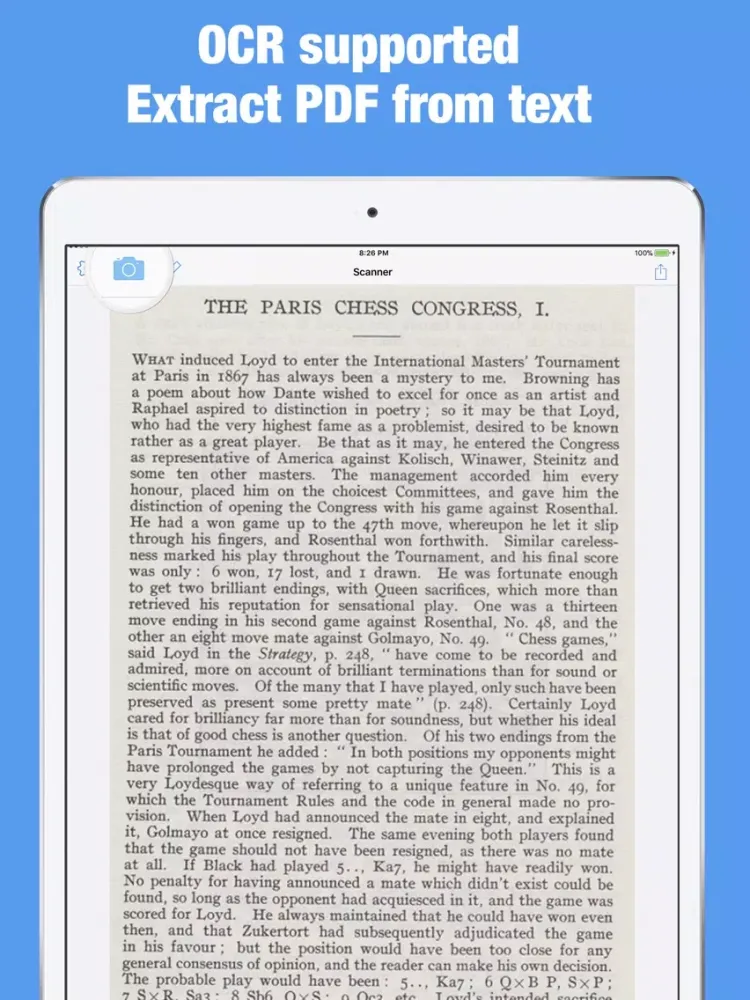 Zrzuty ekranu SC - PDF and OCR doc Scanner iPad 