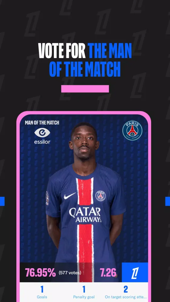 Ảnh chụp màn hình của Official Ligue 1 App