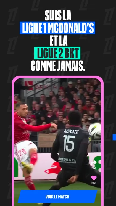 Zrzuty ekranu Ligue 1 App Officielle