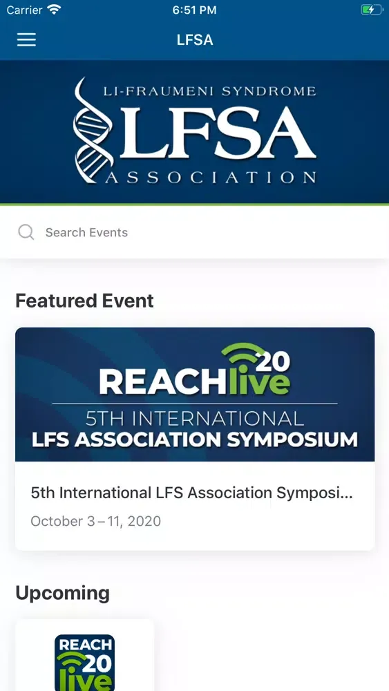Tangkapan skrin LFS Association