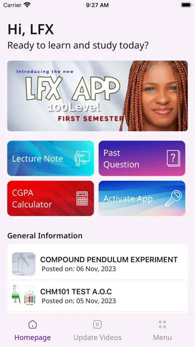 LFX FUTO 100L First Sem 스크린샷