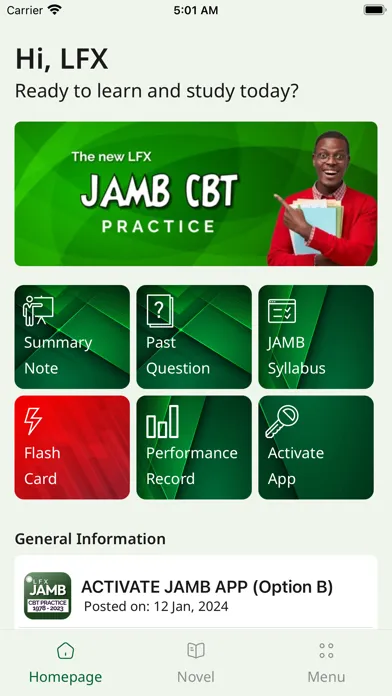 Скриншоты JAMB CBT PRACTICE 2024 - LFX