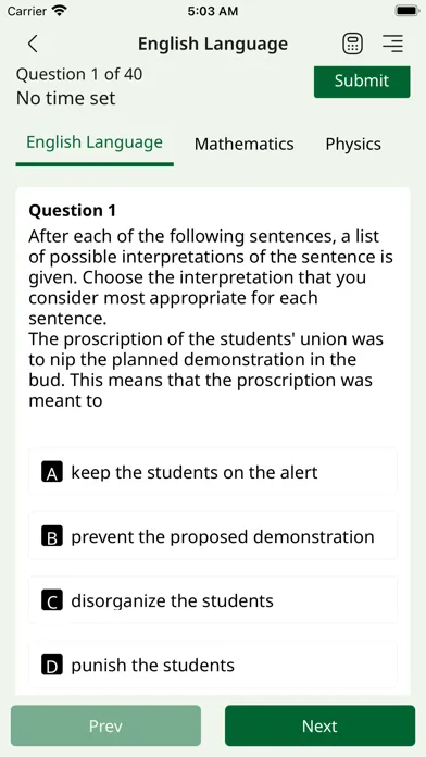 Скриншоты JAMB CBT PRACTICE 2024 - LFX