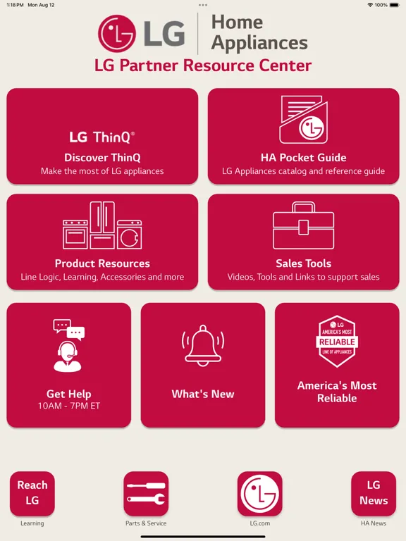 تصاویر LG HA Partner Resource iPad 
