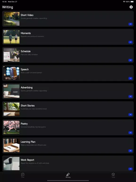 AI Chat Ask iPad  سکرین شاٹس