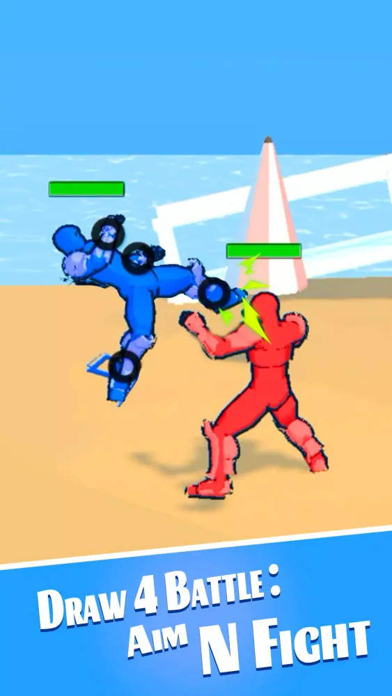 Capturas de tela do Draw 4 Battle: Aim N Fight