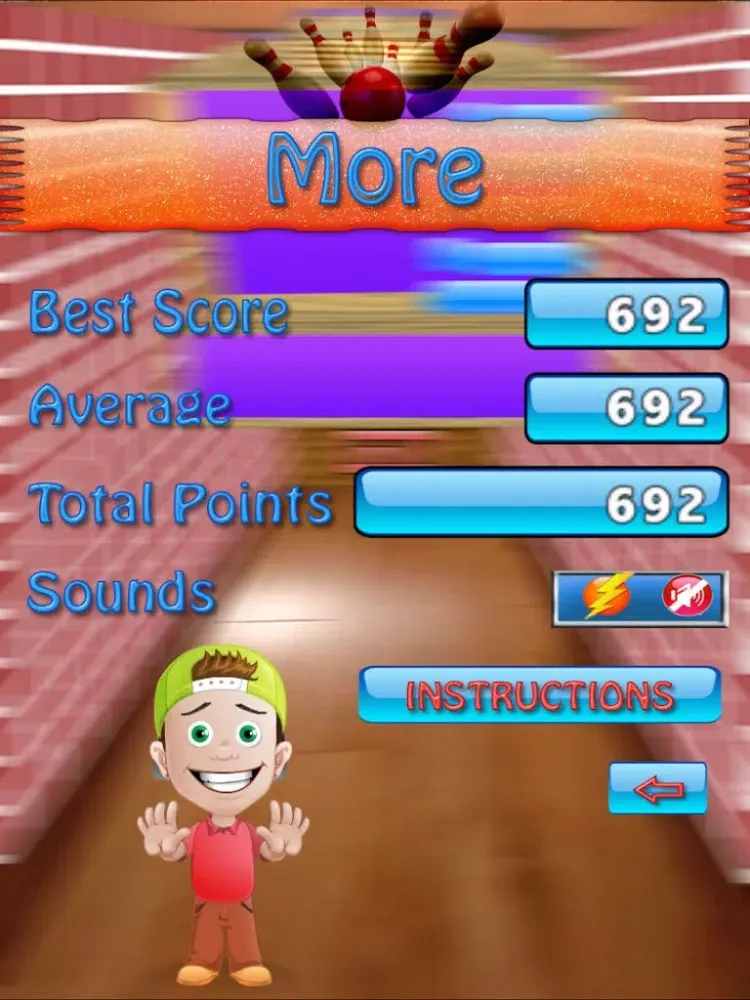 Ảnh chụp màn hình của 10 pin Bowling - Pass & Play Friends & Family Fun iPad 