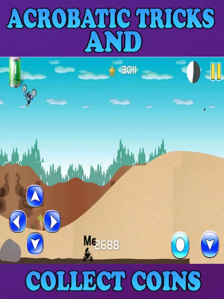 Capturas de pantalla de Dirt Bike Crazy Extreme Mountain Slope Motor Racing Top Game Free iPad 