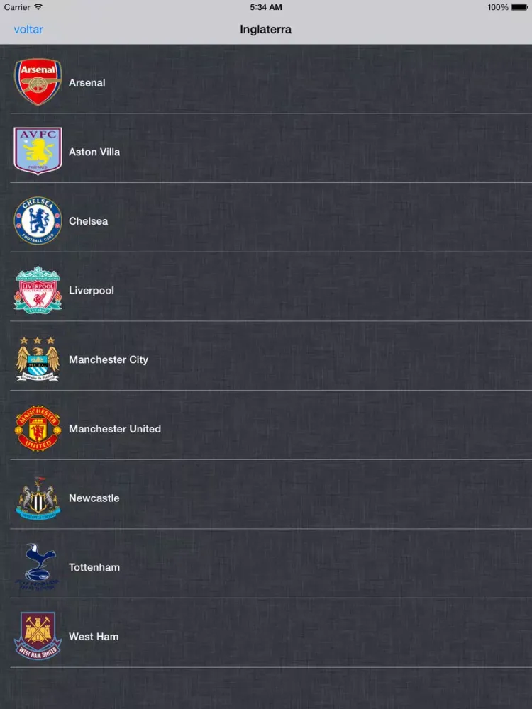 Скриншоты Hinos Futebol Mundial iPad 
