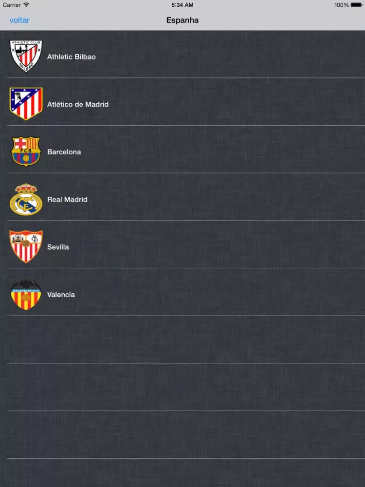 Скриншоты Hinos Futebol Mundial iPad 