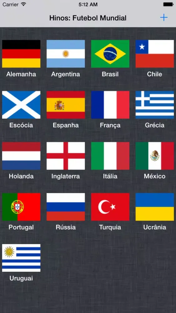 Скриншоты Hinos Futebol Mundial