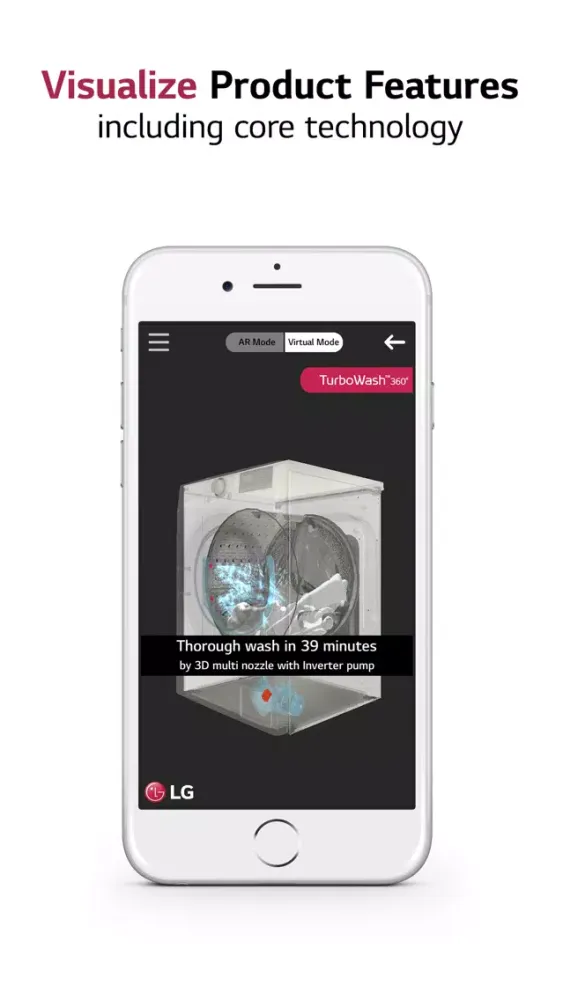 Ảnh chụp màn hình của LG H&A AR
