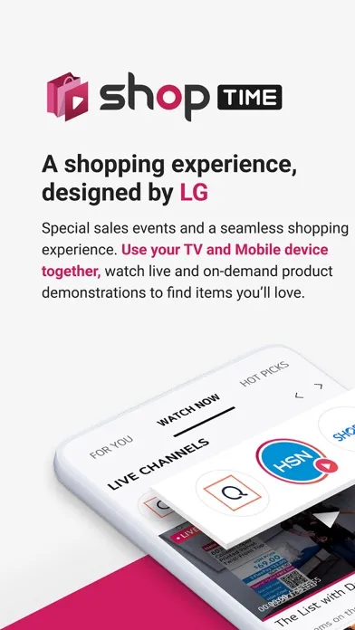 ภาพหน้าจอของ LG Shop Time
