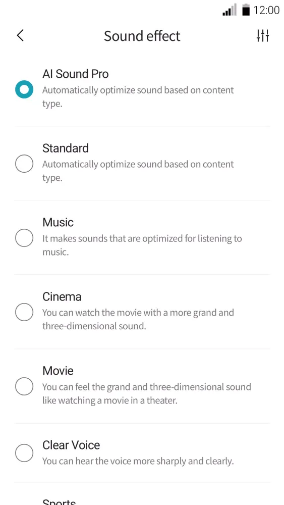 LG Soundbar Screenshots