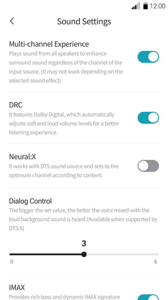 LG Soundbar Screenshots