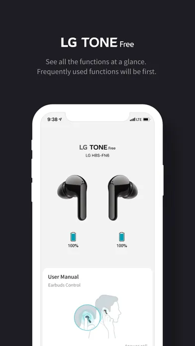 Zrzuty ekranu LG TONE Free