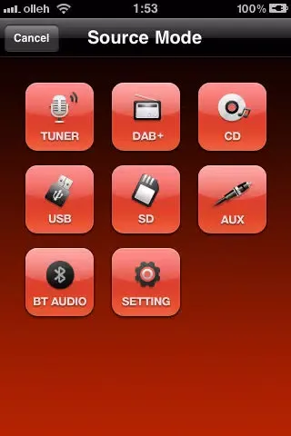 Zrzuty ekranu LG Car Audio WICS