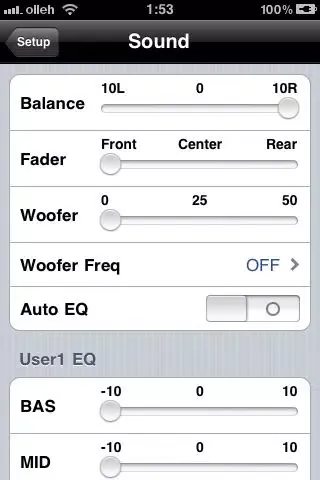 Zrzuty ekranu LG Car Audio WICS