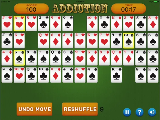 New Addiction Solitaire iPad  স্ক্রিনশট