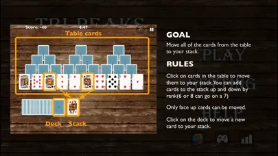 Zrzuty ekranu Solitaire Tri-Peaks Go
