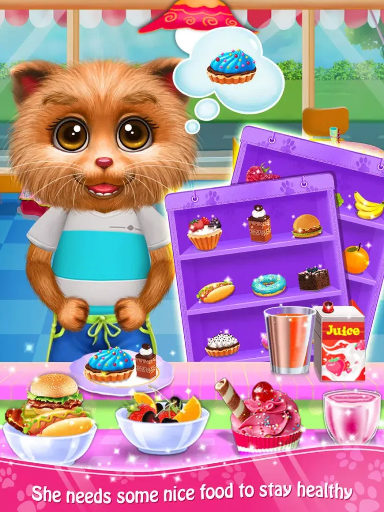 Capturas de tela do Baby Kitty's Day Care iPad 