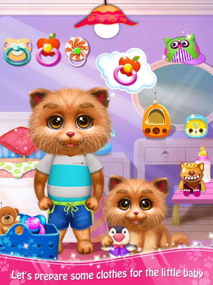 Capturas de tela do Baby Kitty's Day Care iPad 
