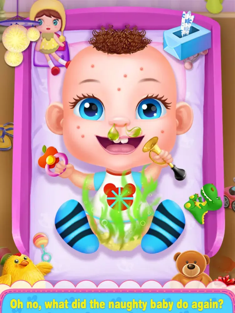 Tangkapan layar Baby Care Story - Newborn Salon, Food and Dressup Games for Kids iPad 