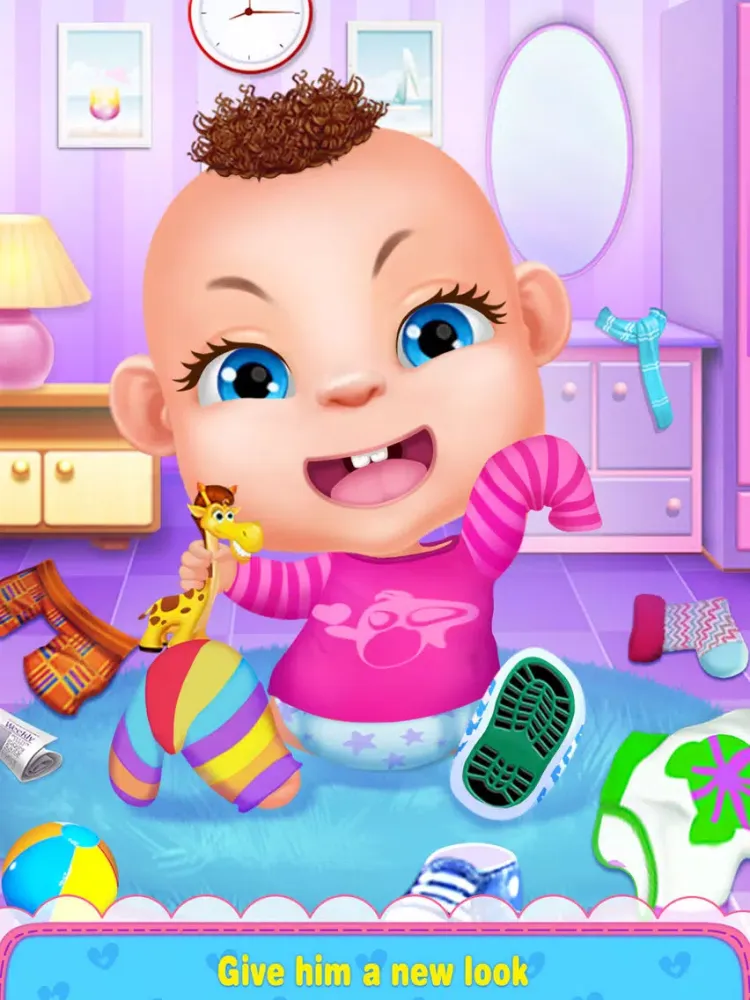 Tangkapan layar Baby Care Story - Newborn Salon, Food and Dressup Games for Kids iPad 