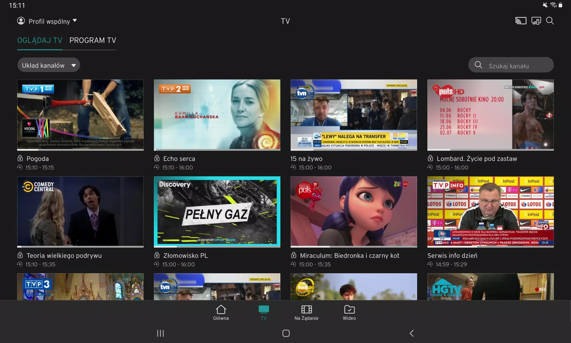 UPC TV GOzrzuty ekranu aplikacji8